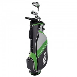 sac de golf 1/2 série de golf enfant deepred junior green debout