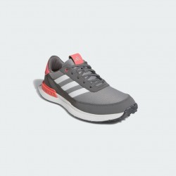 Adidas chaussures de golf S2G SL 2024 gris rouge vue 3/4