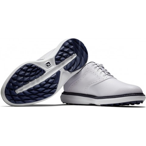 Footjoy chaussures Traditions Blanc/ Marine Wide 4