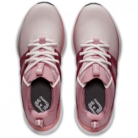 HyperFlex Rose / Blanc  paire vue de dessus