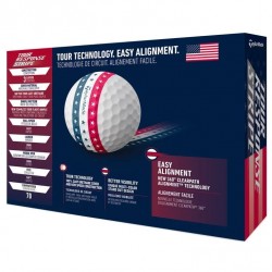 Taylormade balles Tour Response Stripe USA boite arriere