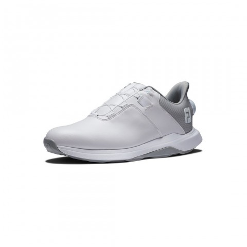 Footjoy chaussures ProLite White Grey BOA Femme exterieur 3/4