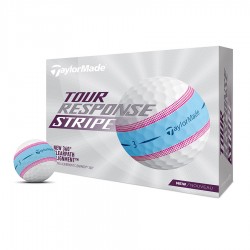 Taylormade balles Tour Response Stripe Bleu/rose boite avant