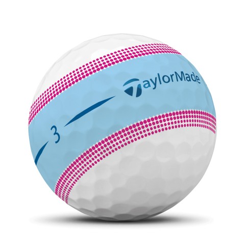 Taylormade balles Tour Response Stripe Bleu/rose