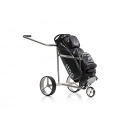 JuCad chariot électrique Justar Silver vue principale vue sac chariot