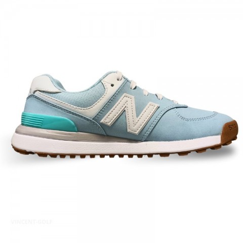 New Balance chaussures 574 Greens V2 Light/Blue femme vue de gauche