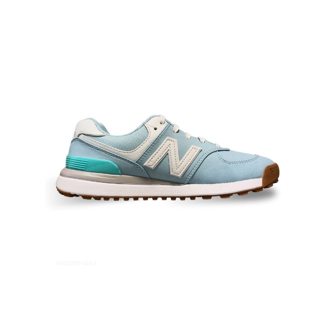 New Balance chaussures 574 Greens V2 Light/Blue femme vue de gauche