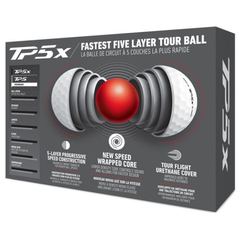 Taylormade balles TP5X boite arrière