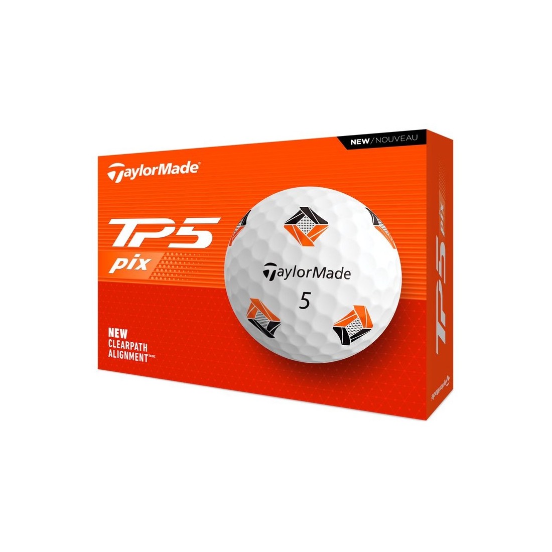 Taylormade balles TP5 Pix allignement clearpath vue principale