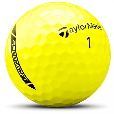 Taylormade balles de golf SpeedSoft HI-VIS Yellow balle seule