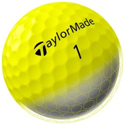 Taylormade balles de golf SpeedSoft HI-VIS Yellow vue balle seule schéma