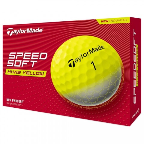 Taylormade balles de golf SpeedSoft HI-VIS Yellow vue principale