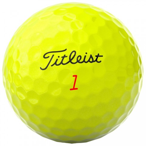 Titleist balles de golf TruFeel Jaune vue principale balle 2