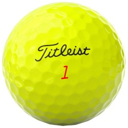 Titleist balles de golf TruFeel Jaune vue principale balle 2