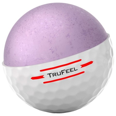 Titleist balles de golf TruFeel blanche vue noyau