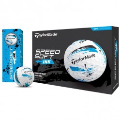 Taylormade balles SpeedSoft Ink Bleu vue boites