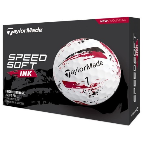 Taylormade balles SpeedSoft Ink Rouge vue principale