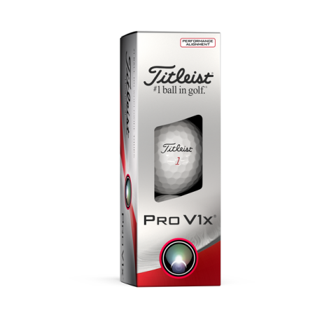 Titleist balles Pro V1X blanches / Alignement Performance boite 3 balles