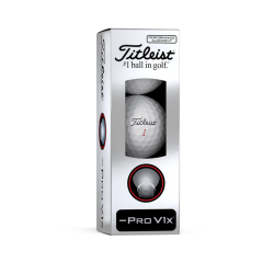 Titleist balles Pro V1X Left Dash blanches / Alignement Performance boite de 3