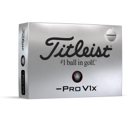 Titleist balles Pro V1X Left Dash blanches / Alignement Performance boite