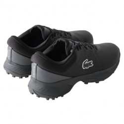 Lacoste chaussures Golf Point 224 Black / Dark Grey vue paire arriere