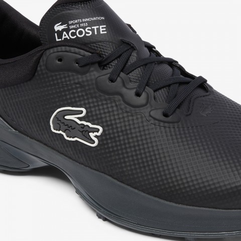 Lacoste chaussures Golf Point 224 Black / Dark Grey vue close up