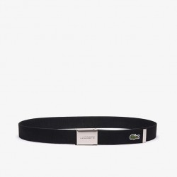 Lacoste ceinture L12.12 noire Concept vue déroulée