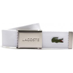 Lacoste ceinture L12.12 Concept enroulée blanche