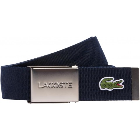 Lacoste ceinture L12.12 Concept enroulée bleu