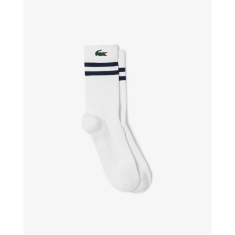 Lacoste chaussettes Sport Coton blanc respirant vue principale