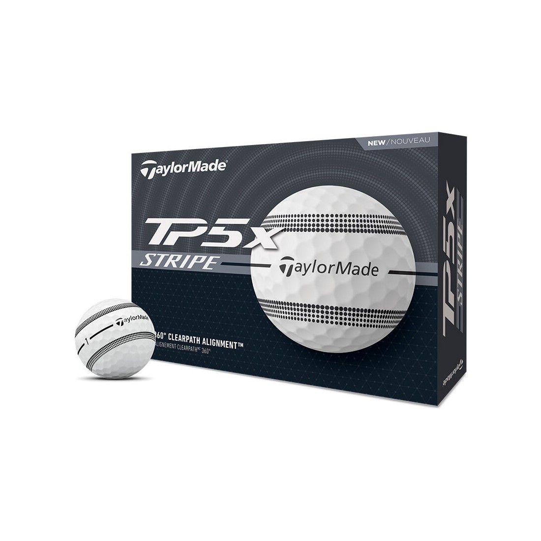 Taylormade balles TP5X Stripe boite