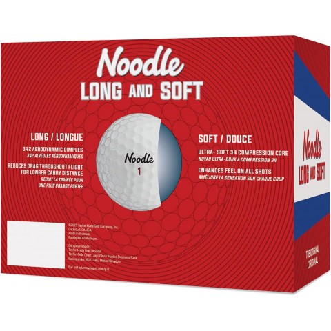 Taylormade balles Noodle Long & Soft vue arrière