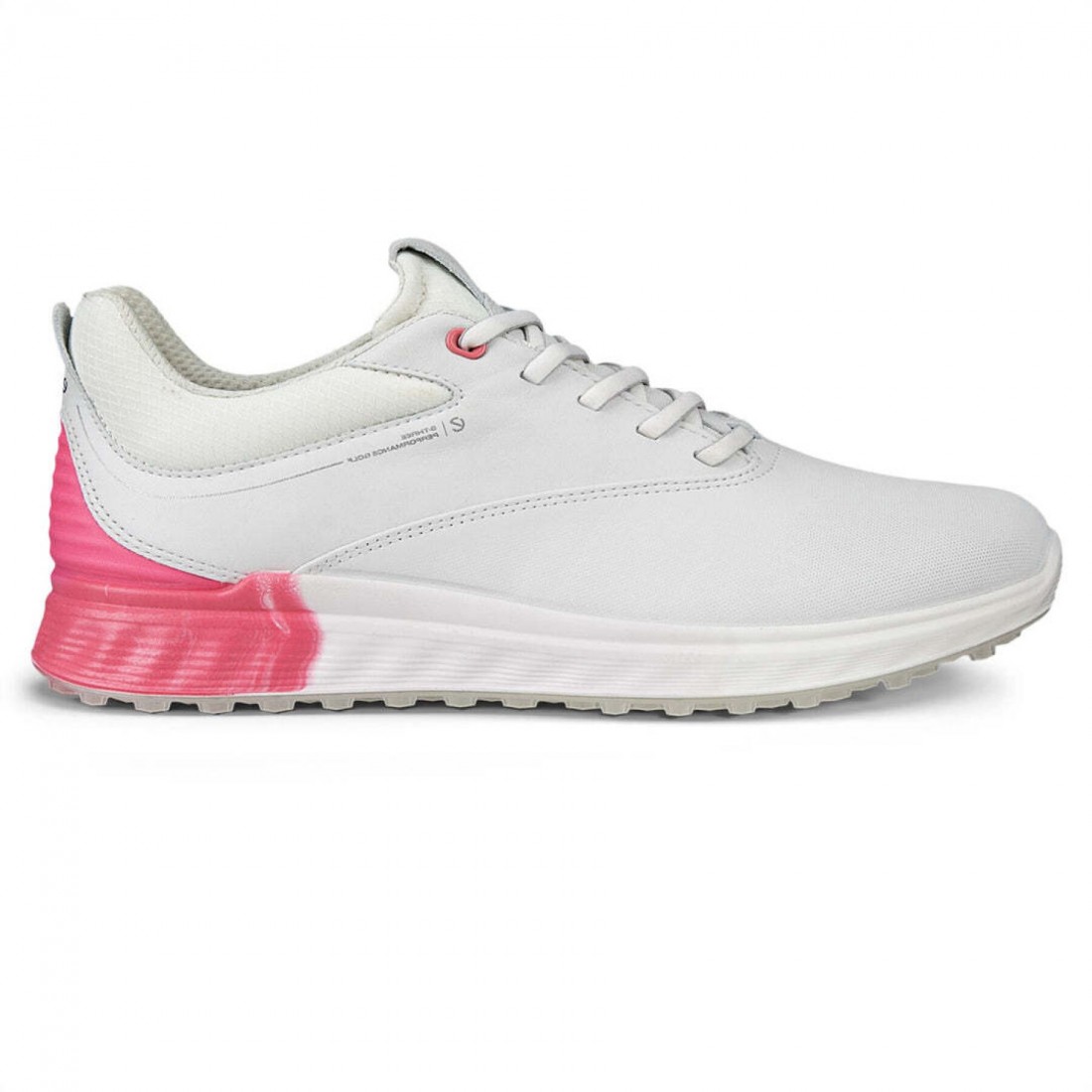 Ecco chaussures M Golf S-Three Bubble Gum vue de coté