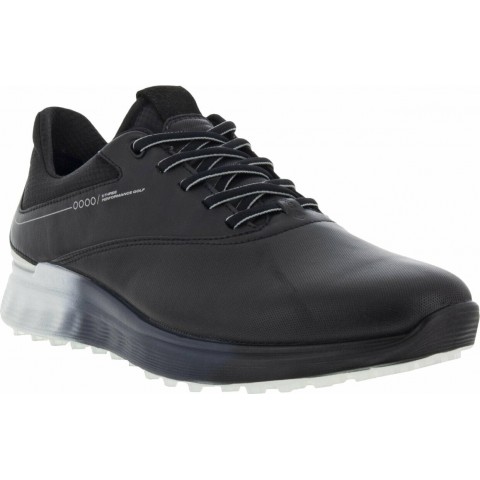 ECCO chaussures M Golf S-three Black/Concrete vue 3/4