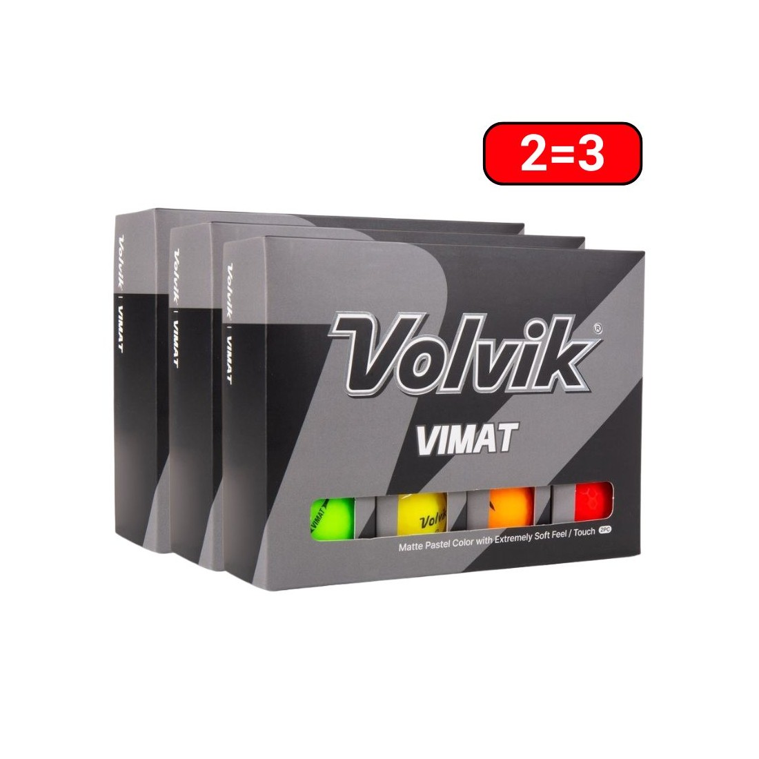 Volvik balle Vimat Soft Mixed vue boite