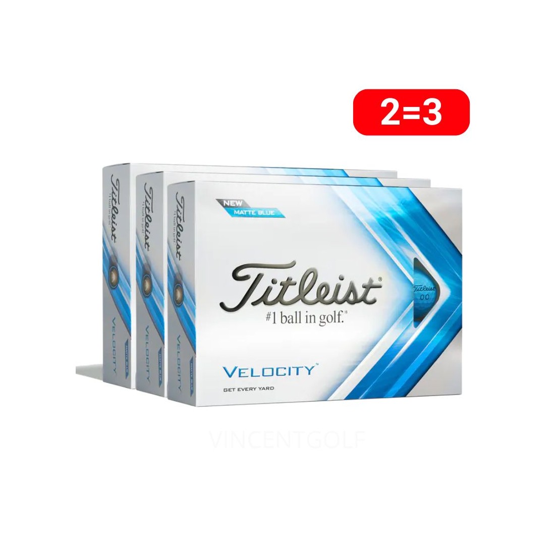 Titleist balles Velocity bleues 3 douzaines