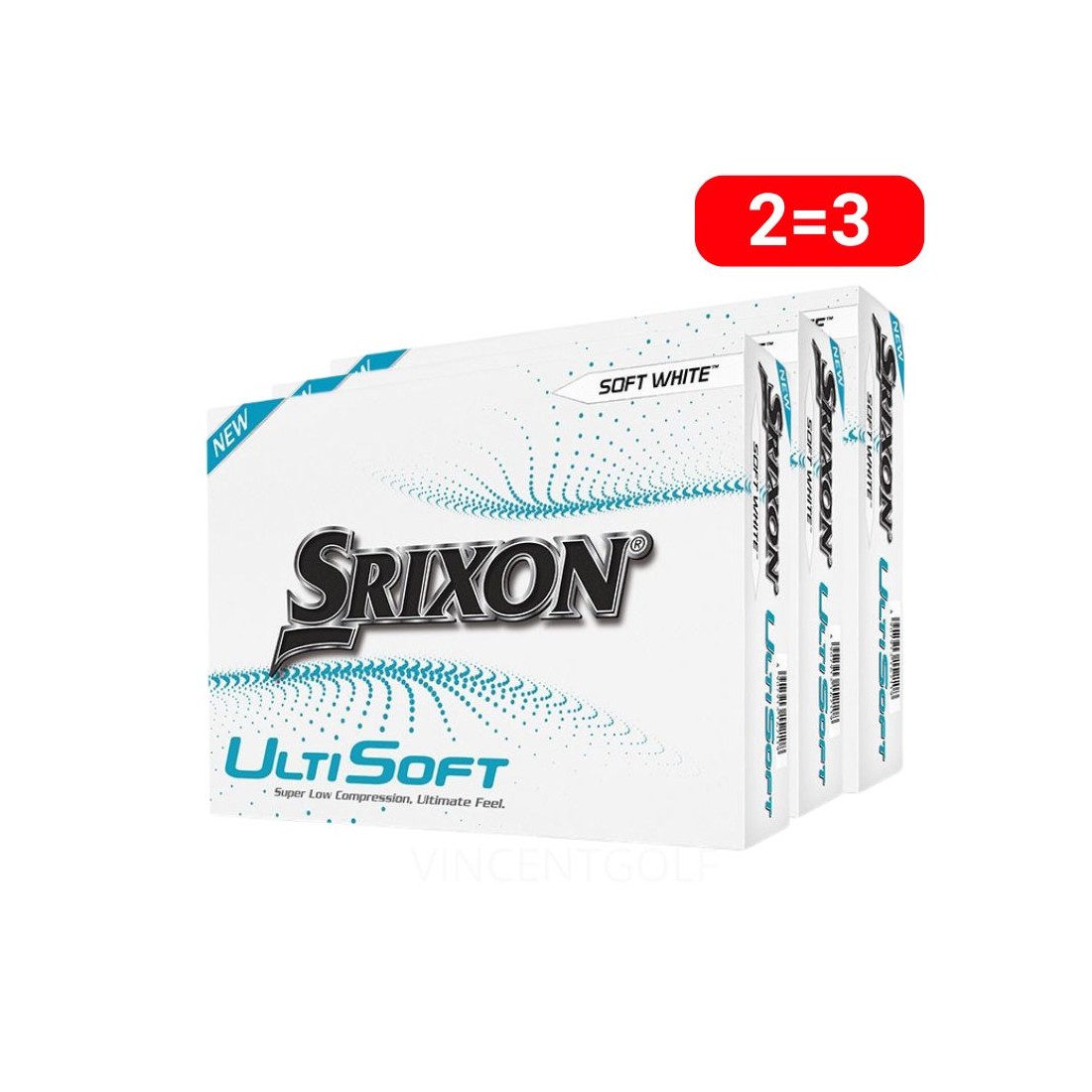 3 Douzaines balles Srixon ULTISOFT