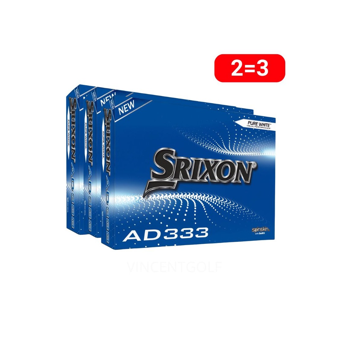 3 Douzaines balles Srixon AD333