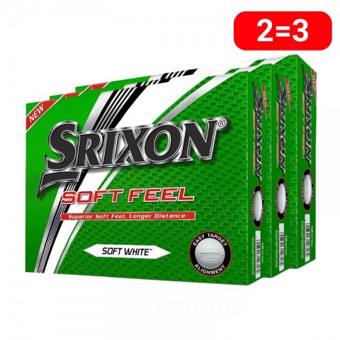 3 douzaines balles Srixon Soft feel trois boites