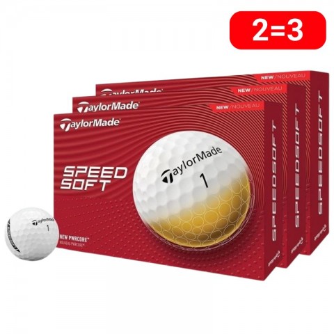 3 douzaines balles de golf Taylormade SpeedSoft White