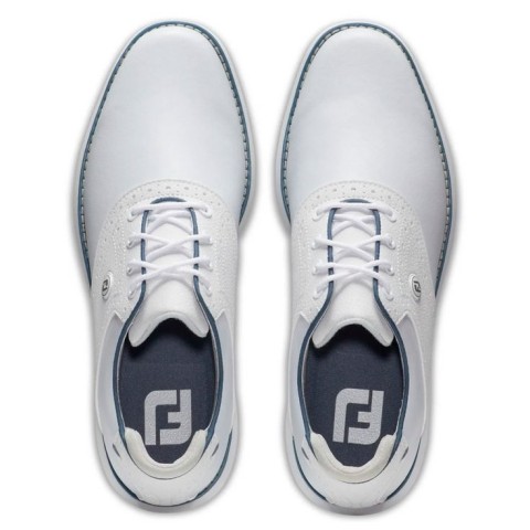 Footjoy chaussures Traditions White/Blue/Grey vue paire dessus