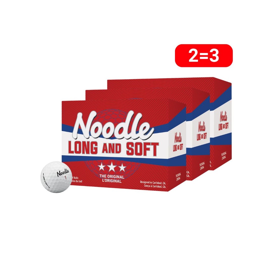 3 douzaines Taylormade balles Noodles (118 balles) vue principale