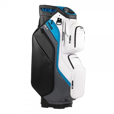 PING sac chariot DLX Blanc/bleu vue principale