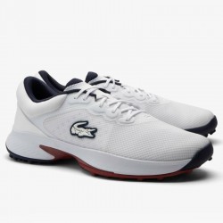 Lacoste chaussures Golf Point 124 White/Navy/Red vue paire