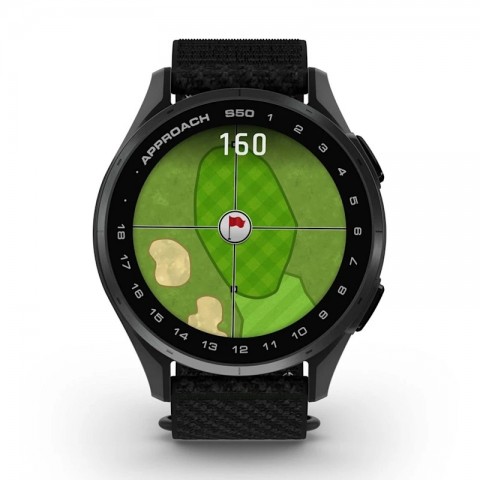 Garmin montre GPS Approach S50 noire vue de face