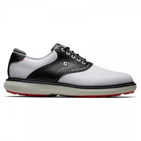 Footjoy chaussures Traditions SL White/Black/Grey Wide vue principale