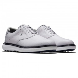 Footjoy chaussures Traditions SL White/Navy Wide vue paire